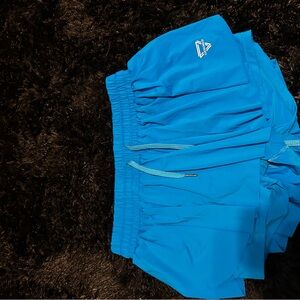 Blue Athletic flowy Shorts